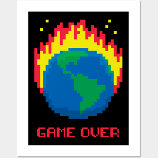 Game Over - Earth on Fire Posters and Art